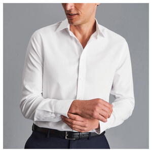 Charles Tyrwhitt Non-Iron Royal Oxford Shirt – White